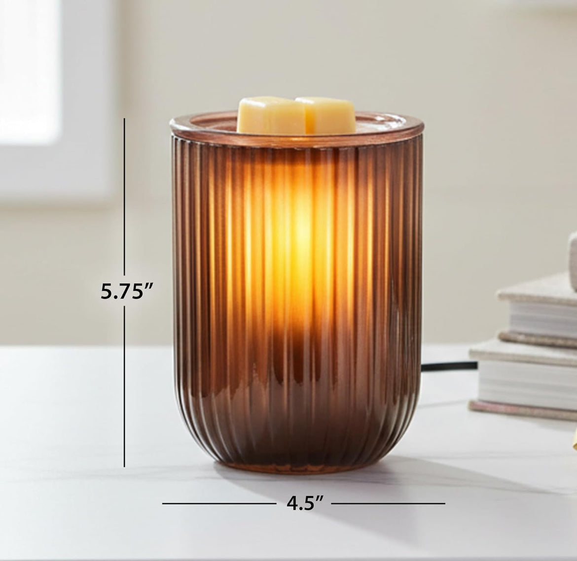 Scentsationals Wax Melt Warmer - Bryn - Fragrance Warmer for Cubes and Tarts