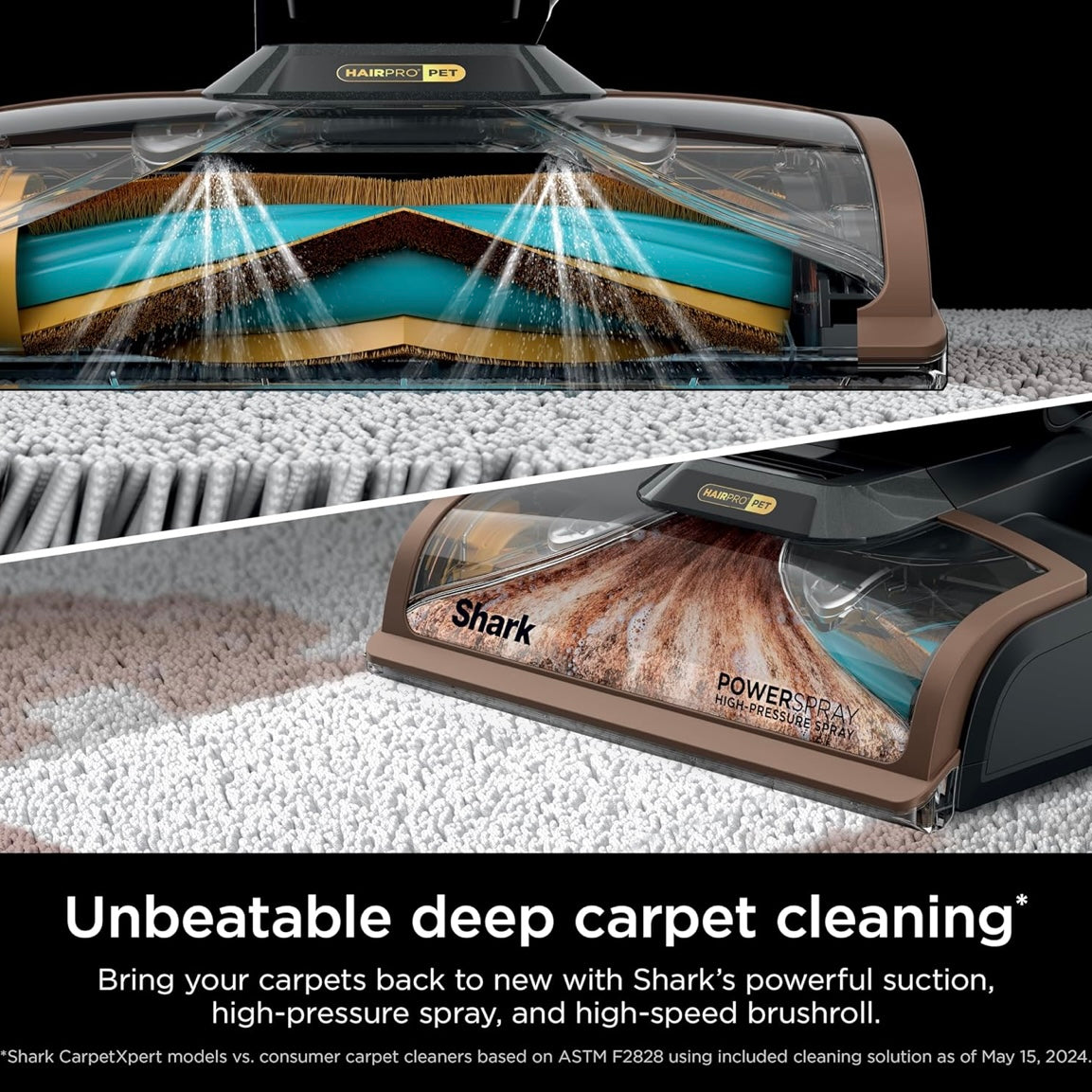 Shark CarpetXpert HairPro with StainStriker, Upright Carpet Cleaner - NEW