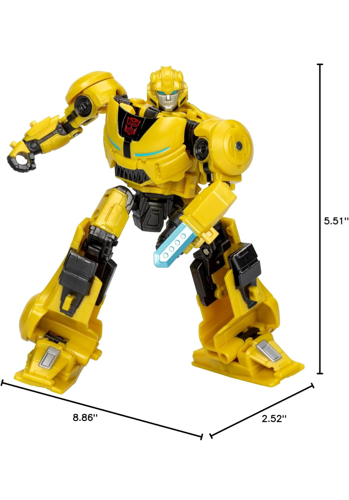 Transformers: One Prime Changer Bumblebee (B-127) 5-Inch Robot Action Figure, Interactive Toys for Boys and Girls Ages 6 and Up