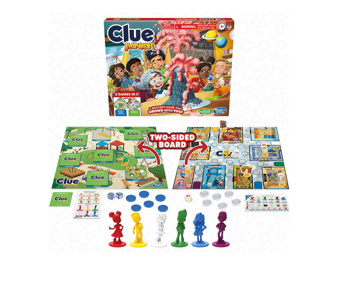 New Hasbro Clue Junior Plus Mystery Board Game