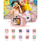 Kids Selfie Camera 20 MP HD 1080P IPS Screen Dual Digital Toy w/ 32Gb Card - (White/Pink)