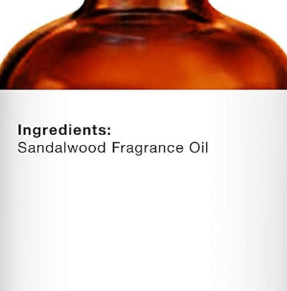 Suiwer Essensiële Olie met Glasdrupper – 100% Suiwer en Natuurlik – Essensiële Olies vir Diffuser, Aromaterapie, Seep- en Kersmaak, Sandelhout Essensiële Olie, Sandelhoutolie, 30 ml