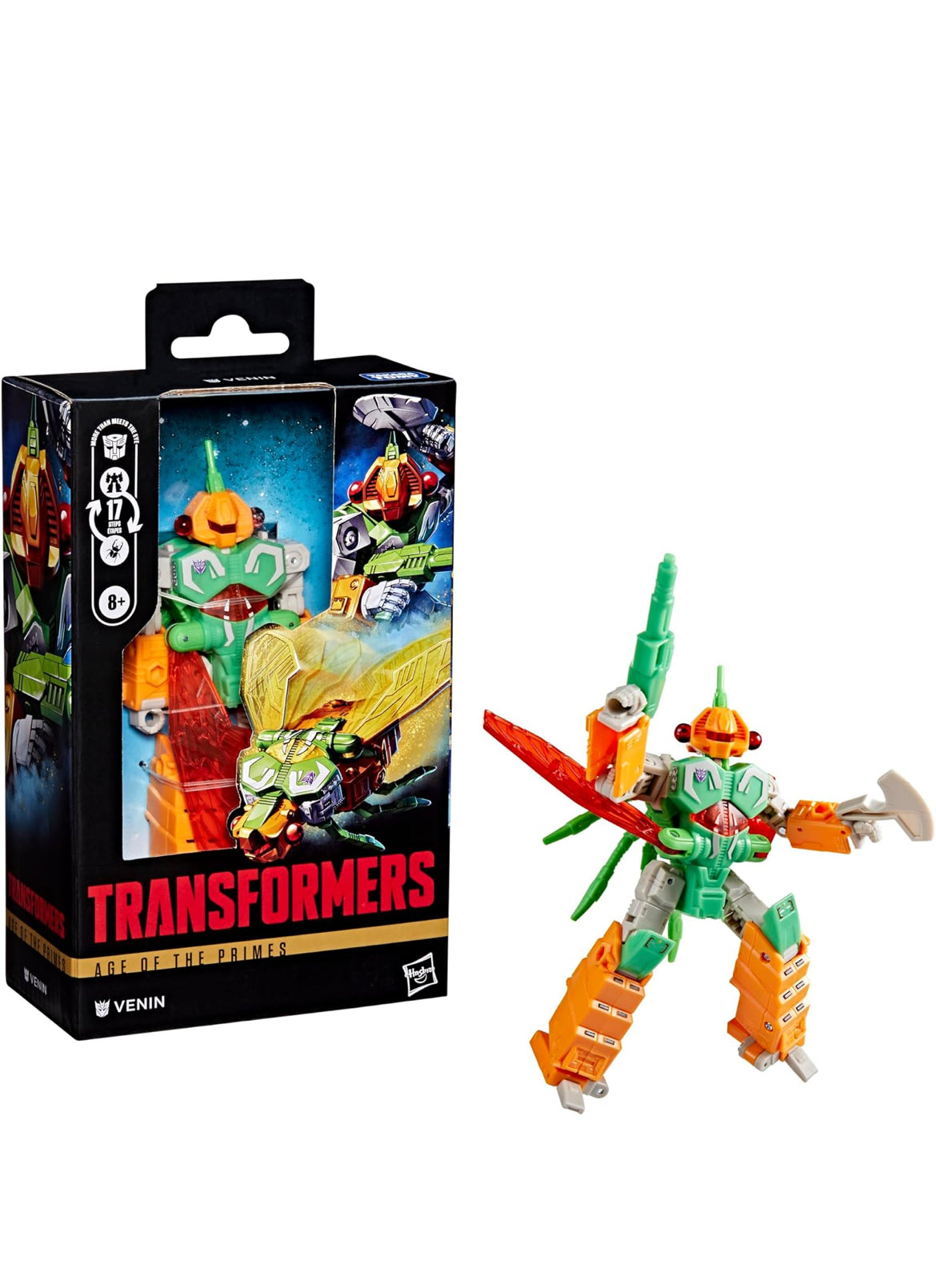 Transformers Age of The Primes Venin, Deluxe Class 5.5-Inch Converting Action Figure, Robot Toys for Ages 8+