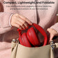 HT2 Hybrid Active Noise Cancelling Headphones, Wireless Over Ear Bluetooth Headset, 60H Playtime - Red