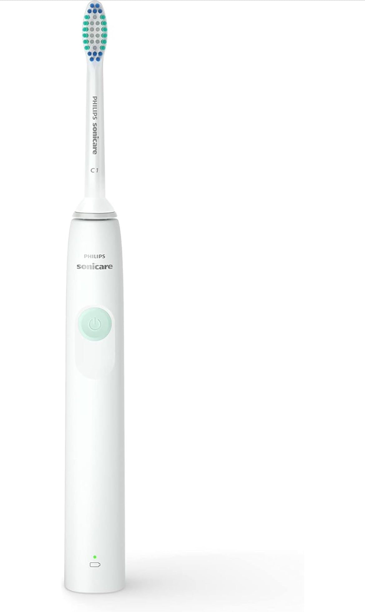 PHILIPS Sonicare 2100 Power-tandeborsel, herlaaibare elektriese tandeborsel - Wit Munt (HX3661/04)
