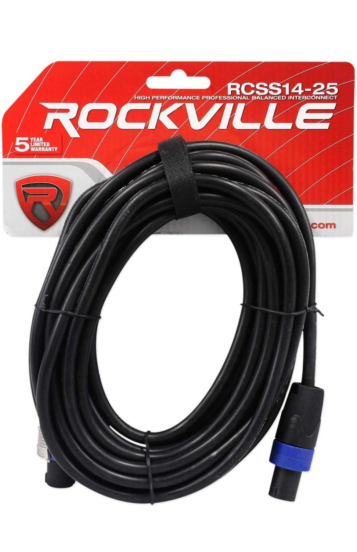 Rockville (2) Subwoofers Pro DJ PA 12" SBG1128 + Amplificateur 2 Canaux 5000 W + Câbles