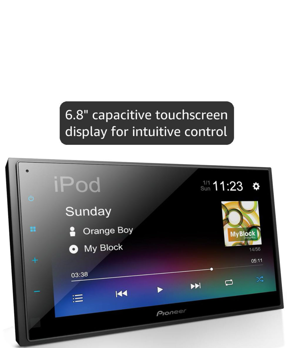 Pioneer DMH-342EX 6.8" Capacitive Touchscreen Double Din Car Stereo
Digital Multimedia Receiver, Alexa, Bluetooth, Backup Camera, USB, FLAC, MIXTRAX, AM/FM Radio, Short Chassis, 13-Band EQ