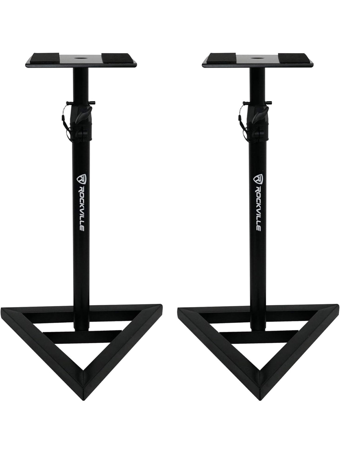 Rockville (2) DPM5W Dual Powered 5.25" 300w Active Studio Monitors+Stands+Pads