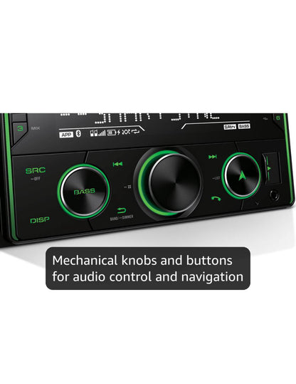 Pioneer Double Din CD Car Stereo w/ Bluetooth and USB/AUXCD Receiver, SiriusXM, Color Change, FLAC, AM/FM Radio, 13-Band EQ, 50W x 4, Voice Control, Hi-Volt RCA Preouts