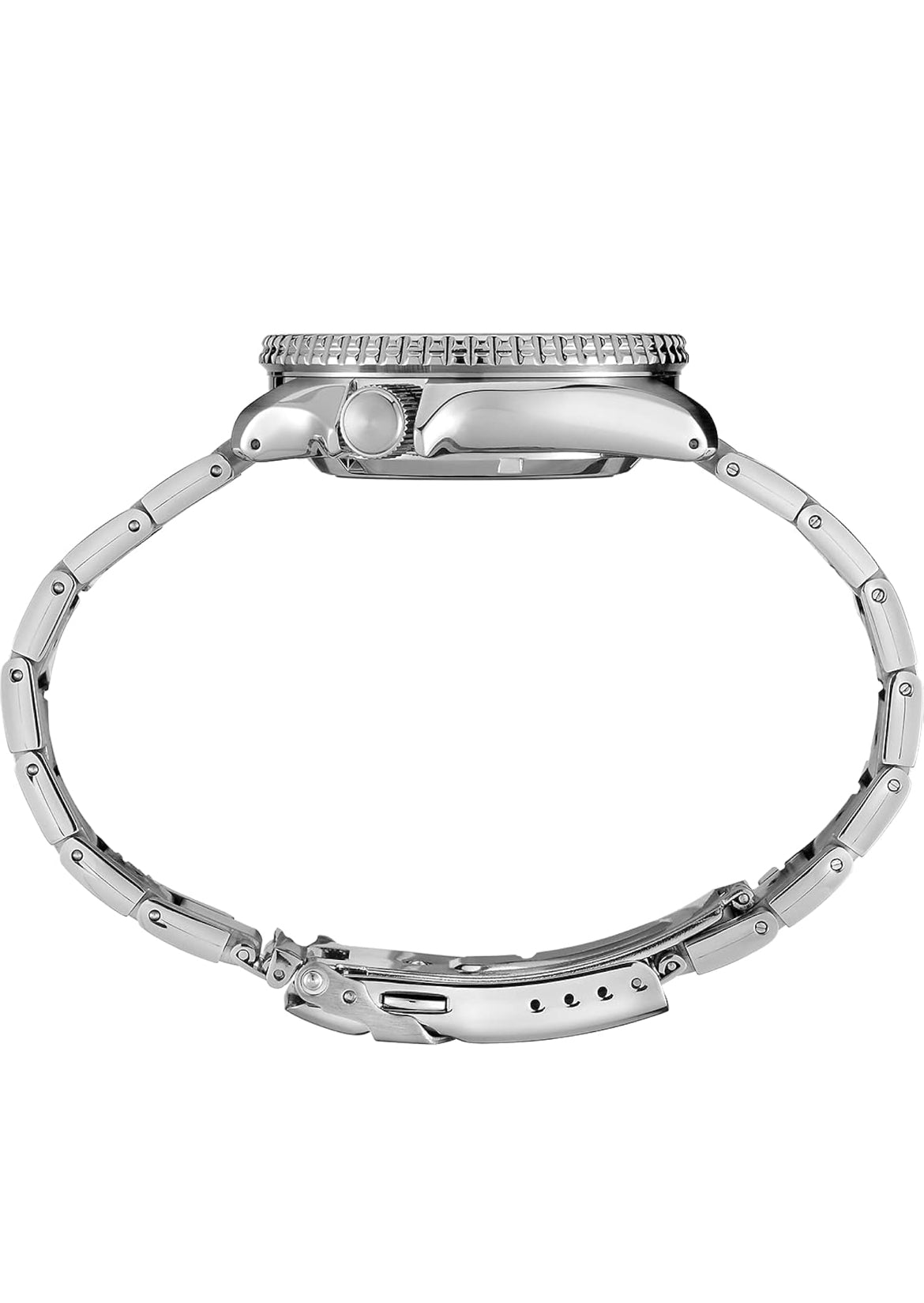 SEIKO Outomatiese Horlosie 5 Sports - Dag-/Datumkalender, LumiBrite Wysers en Merkers, en Roterende Ring, 100m Waterbestand - Silwer