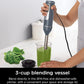 Ninja CI105BRN Foodi Power Mixer System, 750-Peak-Watt Immersion Blender and Hand Mixer - Sea Salt Gray