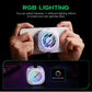 Black Shark Magnetic Cell Phone Cooler, RGB Phone Cooling Fan Portable Lightweight (White)