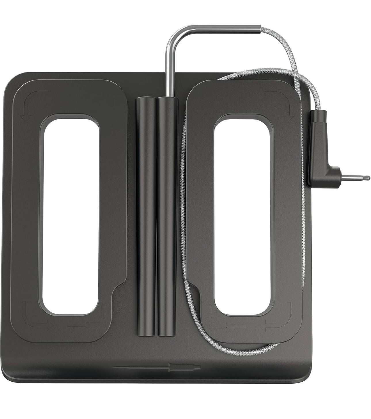 Ninja Woodfire Slim Termometer, Versoenbaar met OG900-reeks, Bykomende Termometer om Verskeie Proteïene te Monitor, Beheerde Braai en Rook, Sluit Dubbele Bêreboks in, Swart/Silwer