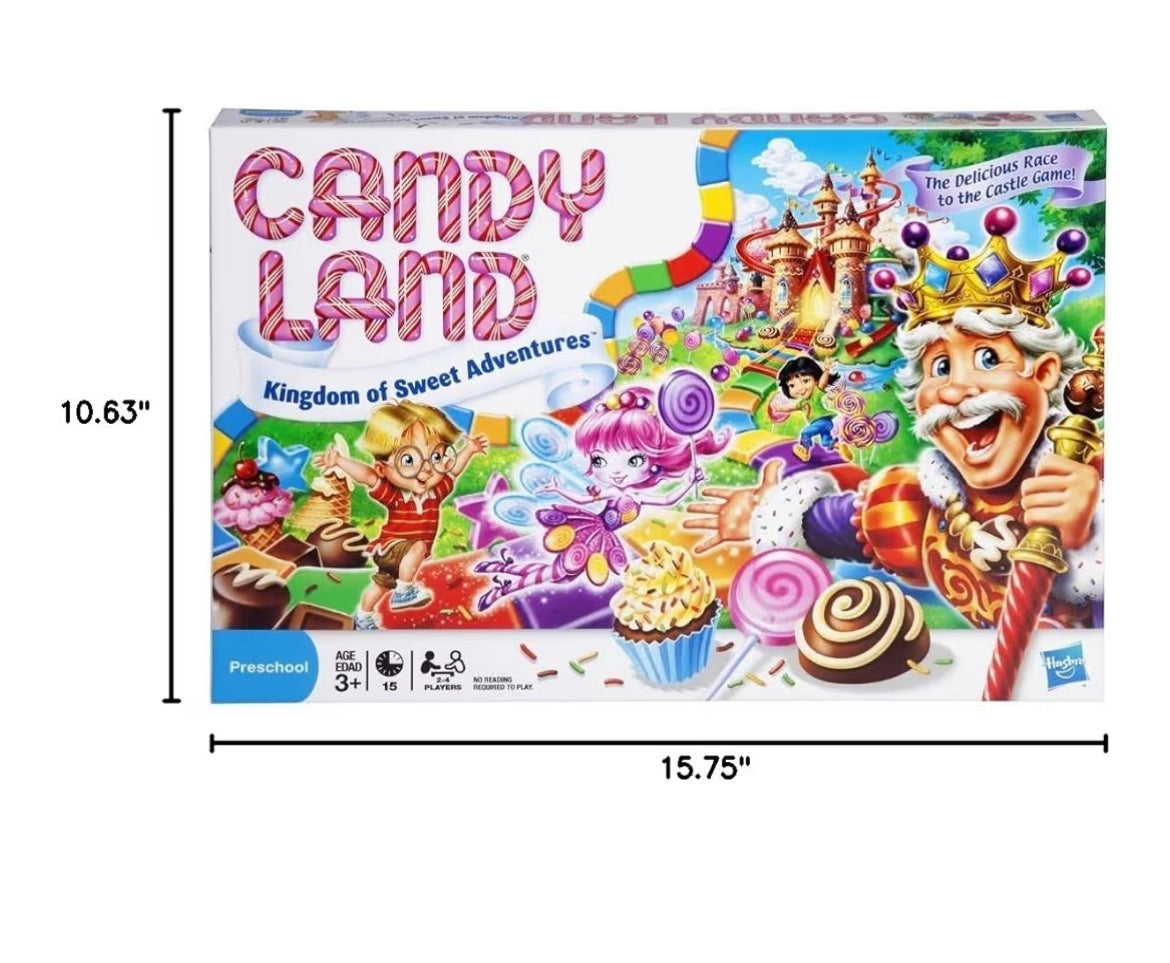Hasbro Gaming Candy Land Kingdom of Sweet Adventures Board Game for Kids - Ages 3 & Up