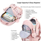 Backpack for Girls, 15.6 Inch Laptop School Bag Kids Kindergarten Elementary College Backpacks Large Bookbags for Teen Girl Women Students Casual Travel Daypacks (Pink)