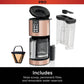 Ninja Programmable XL 14-Cup Coffee Maker PRO with Permanent Filter, 2 Brew Styles Classic & Rich - Copper DCM201CP