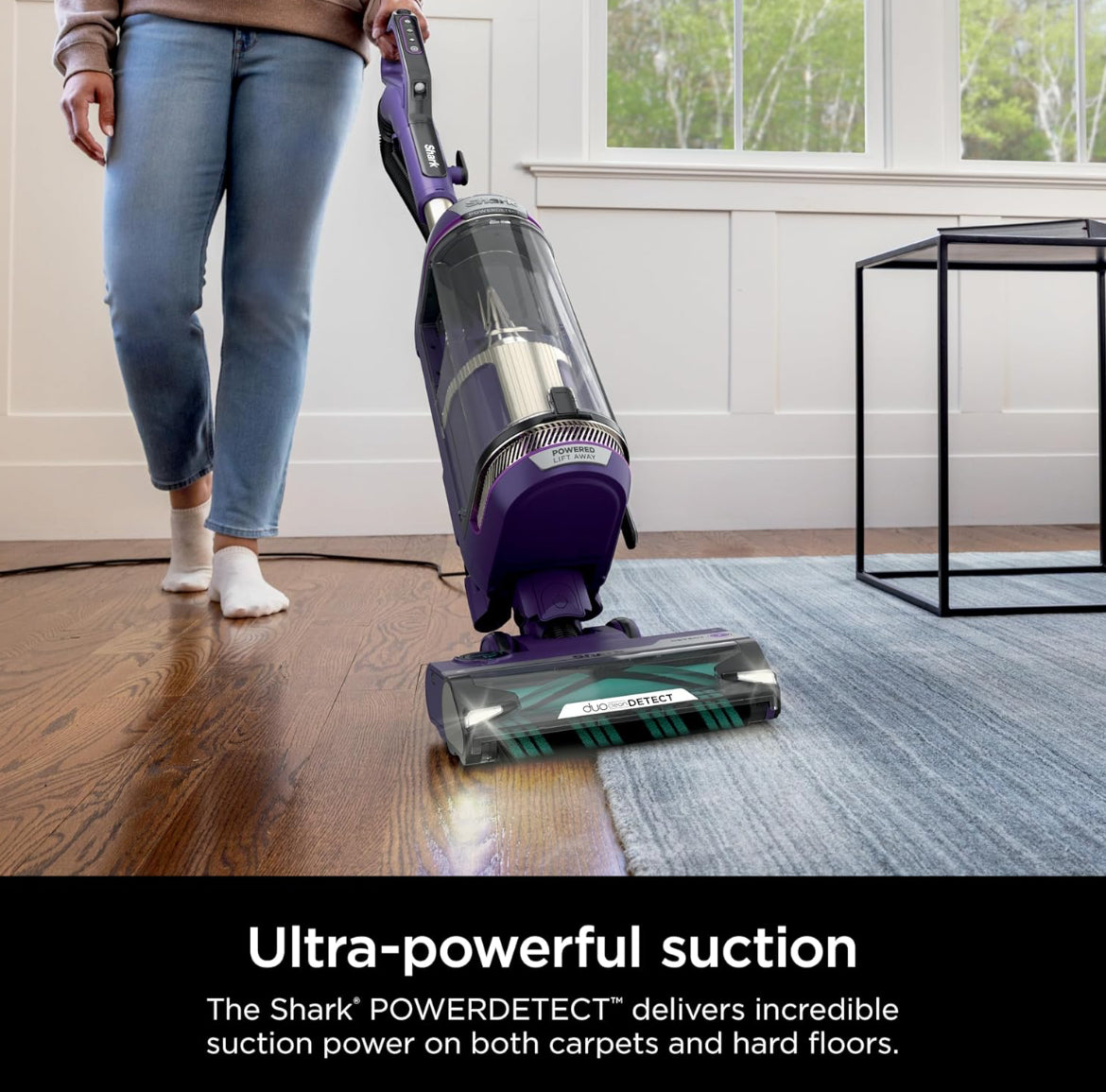 Shark POWER DETECT Upright Vacuum Cleaner with HEPA Filter, Heavy Duty Vacuum - NEW