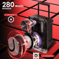 Portable 8 Inches PA Speaker System - Wireless BT Streaming & Karaoke Party Two Wireless Mic, Wired Microphone, Tablet Stand, Flashing Party Lights, MP3/USB//FM Radio