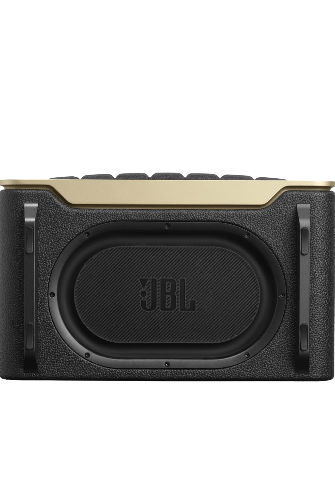 JBL Retro Style Authentics 200 Smart Home Speaker with Built in Wi-Fi, Bluetooth and Voice Assistants - (Black/Gold)
