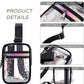 Clear Crossbody Bags for Women Girls Stadium Approved Sling Pack Bag Shoulder Belt Purses Transparent Chest Backpack