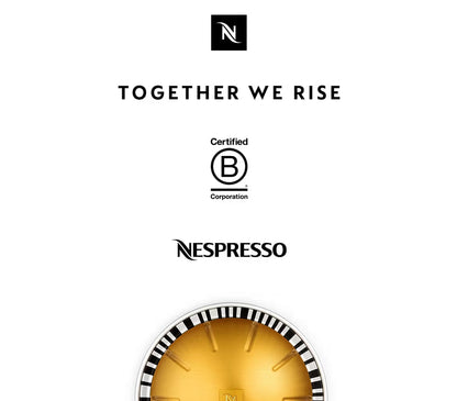 Nespresso Vertuo-kapsules, Altissio Decaffeinato, Donkergeroosterde Espresso - 50 Eenhede Espressokapsules, Brou (1.35 oz.)