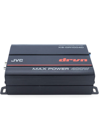 JVC KS-DR1004D 400 Watt 4-kanaal Brugbare Versterker vir Kar & Mariene en RZR/ATV/UTV/Kart Motorsport