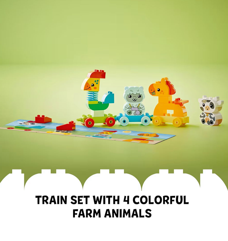 LEGO DUPLO My First Animal Train Boustel en Perdspeelding met 4 Dierfigure