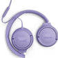 JBL Tune 520C - USB-C Wired on-Ear Headphones with Hi-Res Audio Support, Pure Bass Sound, Comfort fit, USB-C connectivity, 3-Button Remote with Microphone and EQ presets Control (Purple)