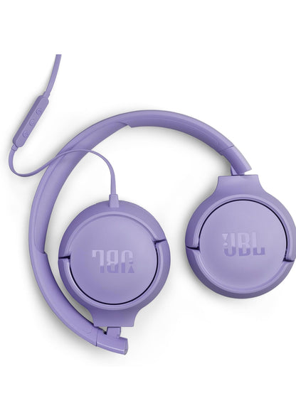JBL Tune 520C - Bedrade oorfoon met USB-C, Hi-Res Oudio-ondersteuning, Pure Bass-klank, Gemaklike pasvorm, USB-C-verbinding, 3-knoppie afstandbeheer met mikrofoon en EQ-voorinstellings (Pers)