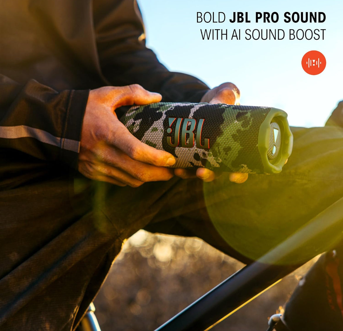 JBL Flip 7 - Portable Waterproof and Drop-Proof Speaker Bold Pro Sound with AI Sound Boost  (Black)