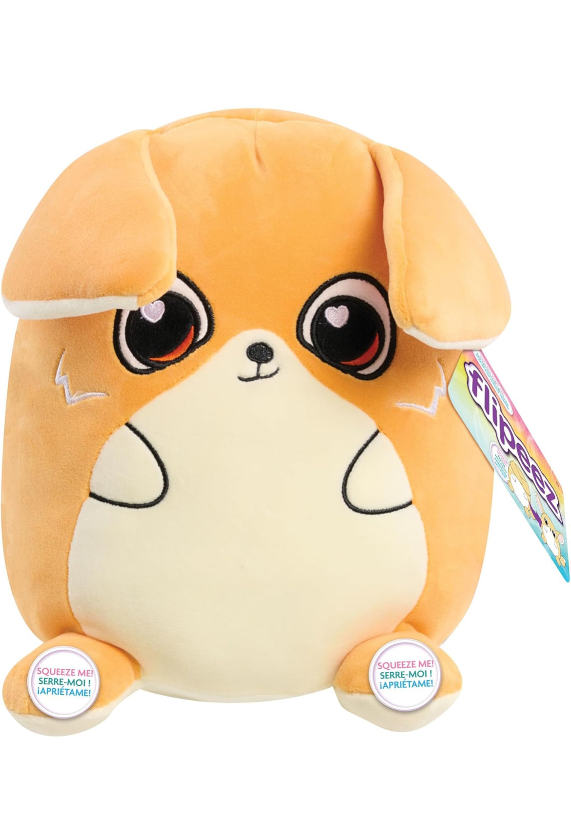 Flipeez Large Plush Jinx, Fox, Ages 3 and up