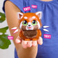 Just Play furReal Handfuls Shy The Red Panda, 3.5 Inch Interactive Toy, for Boys and Girls, Ages 4 and Up