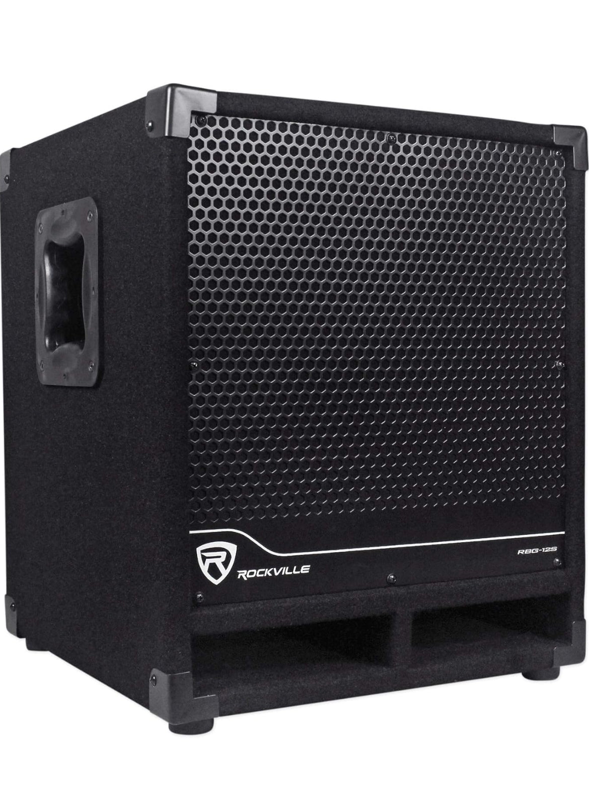 Rockville RBG12S Bass Gig 12" 1400 Watt Aktiewe Aangedrewe PA Subwoofer DJ/Pro Bundel ISO 10-12 Isolasie Platform Akoestiese Styger Kussing vir 10"/12" Subwoofers
