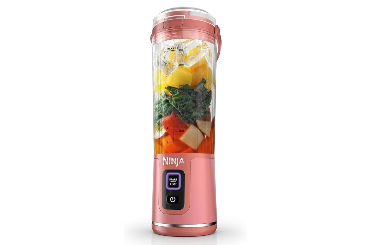 Ninja Blast Portable Blender, Cordless, 18oz. Vessel, Personal Blender BPA Free, Leakproof Lid & Sip Spout, USB-C Rechargeable, Dishwasher Safe Parts - Red Clay - BC151RY