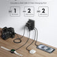 Anker Nano Travel Adapter, 5-Port Power Adapter with 1 AC, 2 USB-A, and 2 USB-C Ports - (1-Pack)