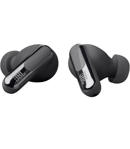 JBL Live Beam 3 - Ware Draadlose Geraasdempende Staaf-Geslote Oorfoon, 48 Uur Totale Speeltyd, Draadlose Laai, 6 Mikrofone vir Perfekte Oproepe, Multi-punt Verbinding, IP55 Water- en stofdig (Swart)