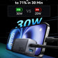 INIU USB C Charger Block, 2-Pack 30W PD Fast Charging, [USB-C + USB-A] iPhone 16 Charger with Foldable Plug, GaN Tech Type C Power Adapter for iPhone 16, 15 Pro Max, Samsung S25, S24, iPad Pro etc