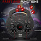 Portable Bluetooth 800W Indoor/Outdoor Bluetooth Speaker Portable System w/TWS, Recorder, Microphone in, Party Lights, USB SD Card Reader, FM Radio, Carry Handle PPHP62LB
