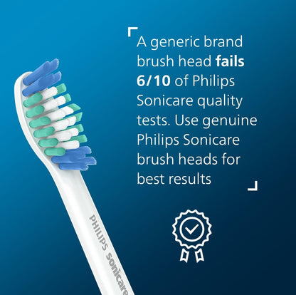 Philips Sonicare Oorspronklike Simply Clean Vervangende Tandeborselkoppe, 2 Borselkoppe, Wit, HX6012/04