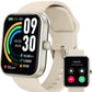 2025 New Upgraded Smart Watch for iPhone & Android, 1.83" Fitness Tracker Bluetooth, IP68 Waterproof Sleep Monitor - Gold