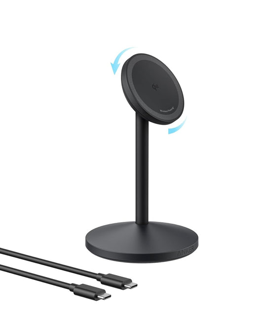 Anker MagGo iPhone 16 MagSafe-Compatible Wireless Charger Stand (No AC Adapter)