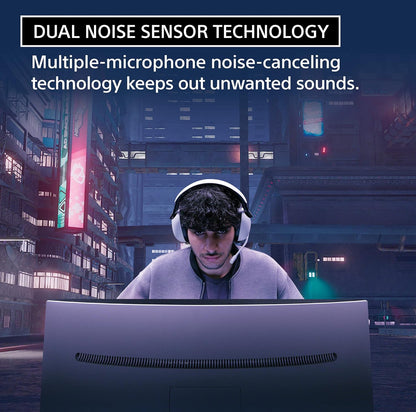 Sony INZONE H9 Speletjieskoptelefoon, Draadlose Geraasdempende Bluetooth-koptelefoon met Mikrofoon, 360 Ruimtelike Klank, vir rekenaar en PS5 (WH-G900N) - Swart