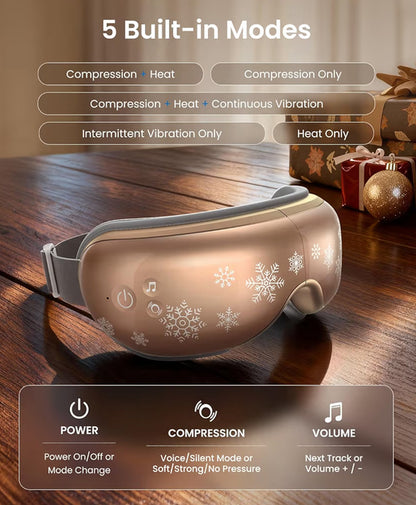 Limited Edition Eye Massager with Heat Eye Mask for Migraine, Sleep Mask for Dry Eyes Relax Eyeris