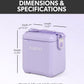Igloo Tag Along Too Hard-Shell Insulated Cooler Portable Picnic Outdoor - (Lilac)