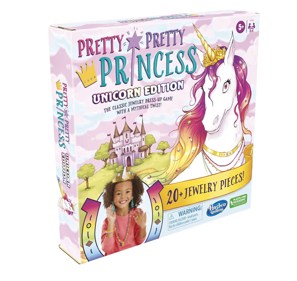 Hasbro Gaming Pretty Princess Unicorn Edition Board Game, Includes 20 Pieces