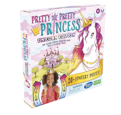 Hasbro Gaming Pretty Princess Unicorn Edition Board Game, Includes 20 Pieces