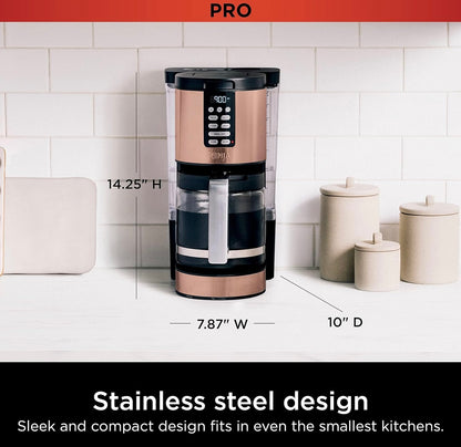 Ninja Programmeerbare XL 14-koppie Koffiemaker PRO met Permanente Filter, 2 Broustyle Klassiek & Ryk - Koper DCM201CP