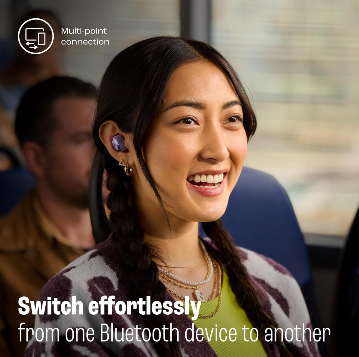 JBL Live Buds 3 - True Wireless Noise-Cancelling Bud-Type Earbuds, 40Hrs Total Playback, Wireless Charging, 6 Mics for Perfect Calls, Multi-Point Connection, IP55 Waterproof and dustproof (Silver)