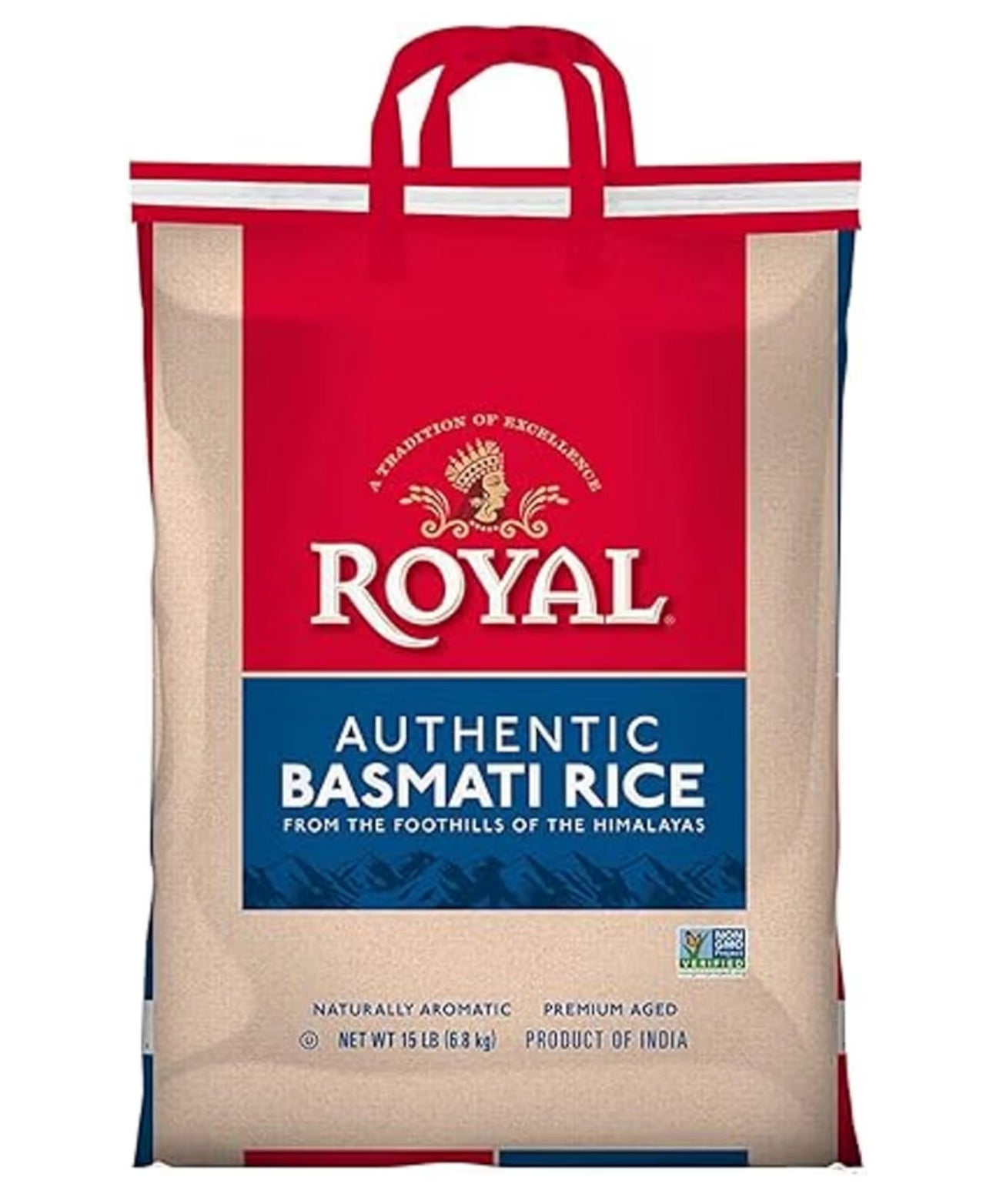 Royal - Natuurlik Verouderde Outentieke Langkorrel Wit Basmatirys - 15 lbs