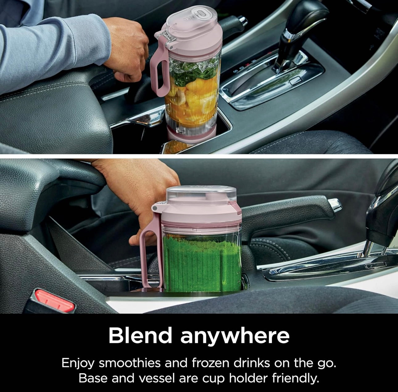 Ninja Blast Max, Portable Blender + Twist & Go, Personal Smoothie, Blend, Ice Crush, 3 Programs, Cordless, 22 oz - PINK, BC251PK